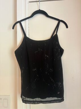 Vintage Y2K accomplice sparkly mesh Spaghetti Strap Women's Top